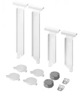 Крепление ИКЕА УТРУСТА, белый/серый