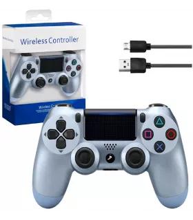 Геймпад-Джойстик для Playstation 4 беспроводной Wireless Controller / Блютуз контроллер PS4 (стальной синий)