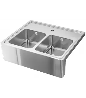 Накладная кухонная мойка 80 см, ИКЕА БРЕДШЁН, нержавеющая сталь