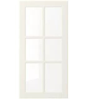 Фасад ИКЕА БУДБИН 40х80 для кухонного гарнитура, белый с оттенком