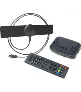 Комплект (пассивная комнатная антенна+ ТВ приставка) бесплатного цифрового телевидения DVB-T2