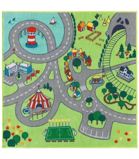 Ковер ИКЕА СТАДСДЕЛЬ, разноцветный, 1.33 х 1.3 м