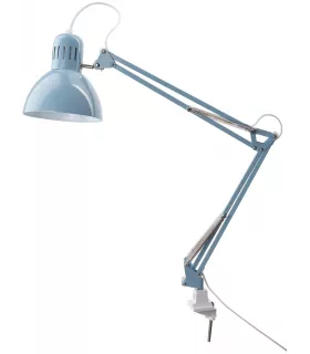 Лампа офисная ИКЕА 50504296, E27, 13 Вт, голубой