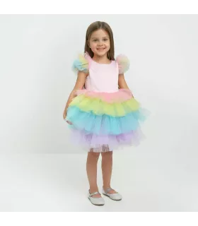 Платье Kaftan, размер 36, розовый, голубой